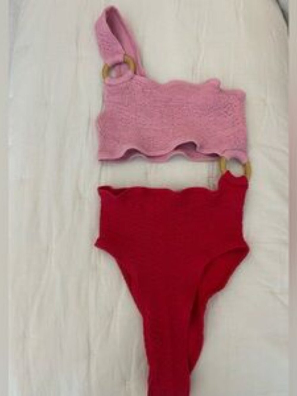 CLEONIE Shell Colorblock One-Piece Swimsuit - Picture 2 of 2